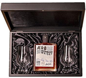 Whisky kasse til 1 flaske og 2 glas